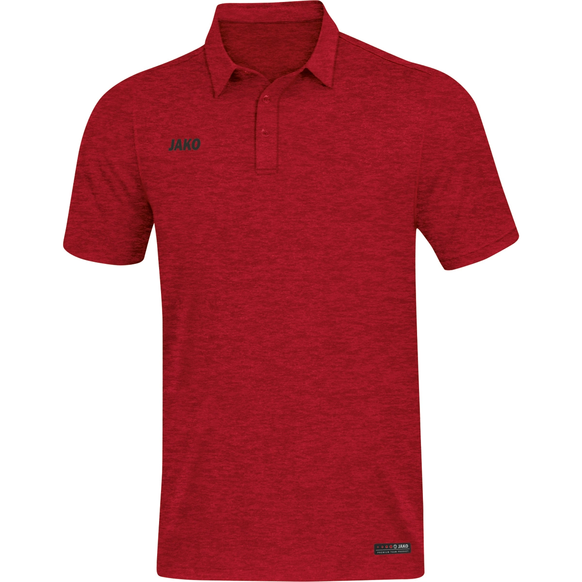 JAKO Herren_Polo_Premium_Basics 6329 01 rot meliert