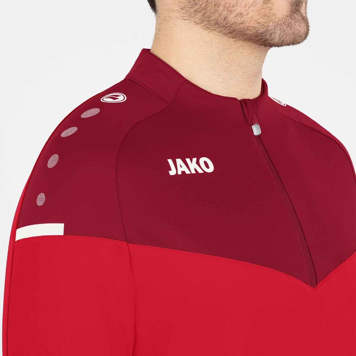 JAKO Herren_Ziptop_Champ_20 A4T002AH8620 01 rot/weinrot