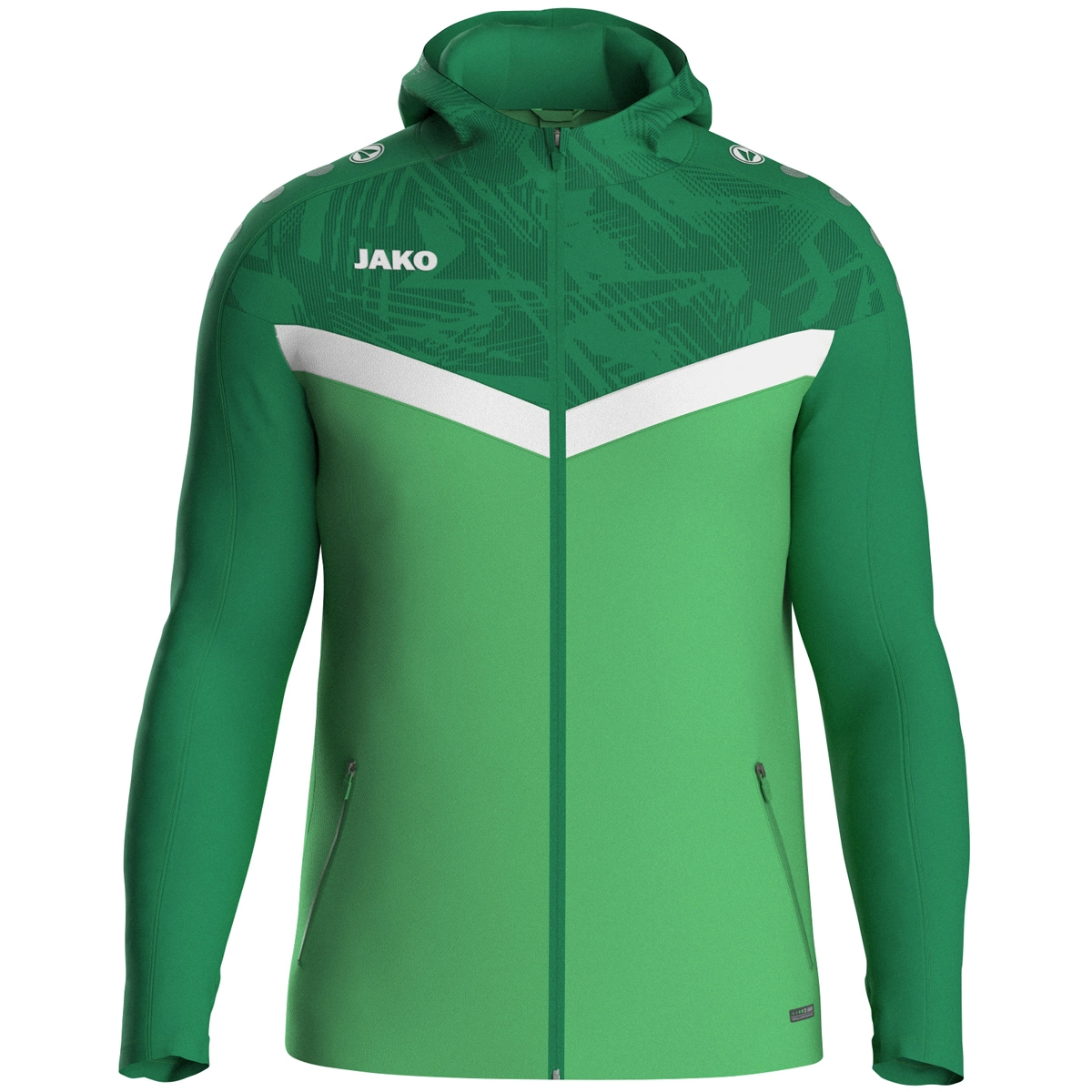 JAKO Kapuzenjacke_Iconic 6824 222 soft green/sportgrün