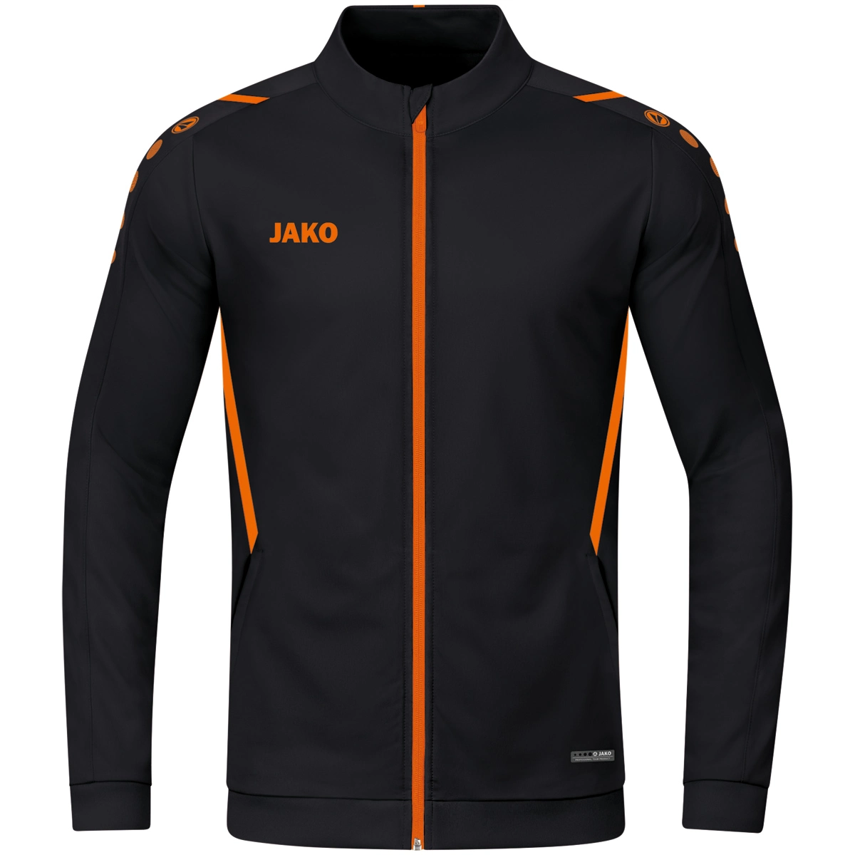 JAKO Polyesterjacke_Challenge 9321 807 schwarz/neonorange