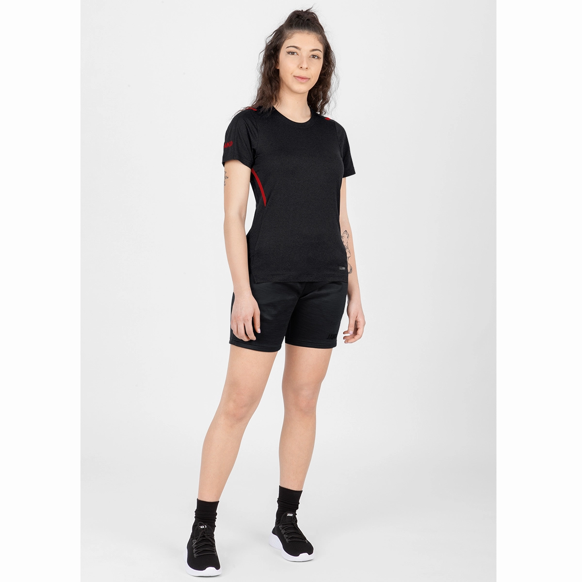 JAKO T_Shirt_Challenge 6121D 502 schwarz meliert/rot