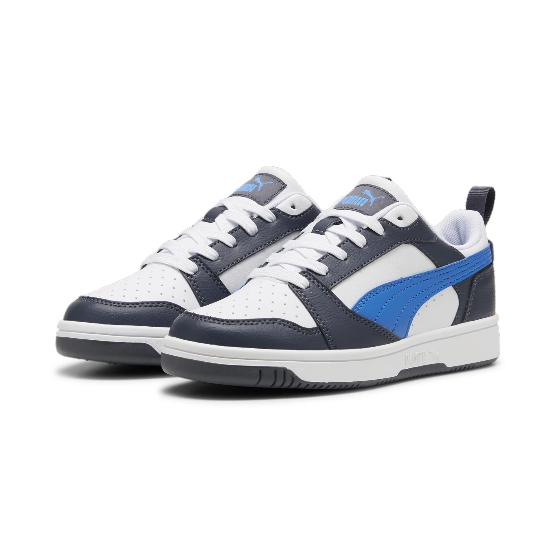 PUMA Puma_Rebound_V6_Lo_Jr 393833 016 PUMA White-Hyperlink Blue-