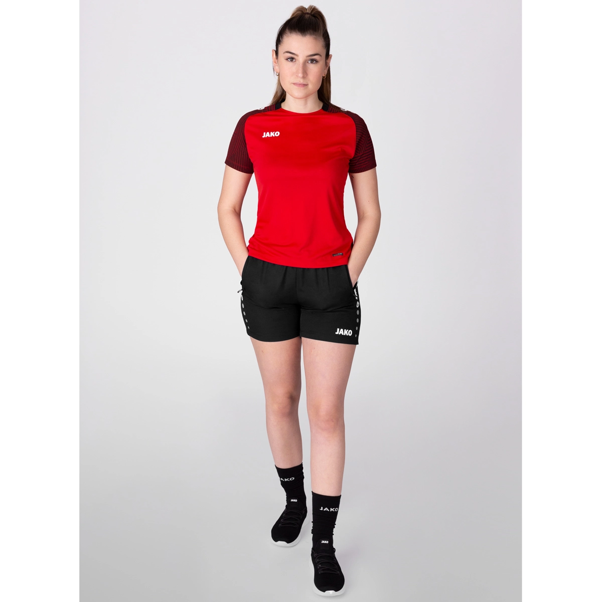 JAKO T_Shirt_Performance 6122K 101 rot/schwarz