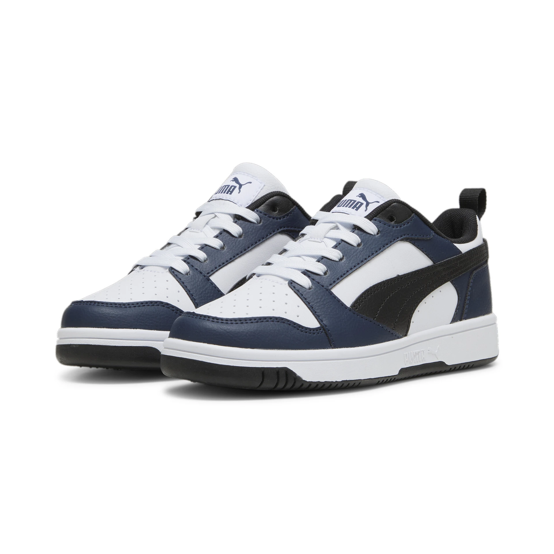 PUMA Puma_Rebound_V6_Lo_Jr 393833 012 PUMA WHITE-PUMA BLACK-CLUB