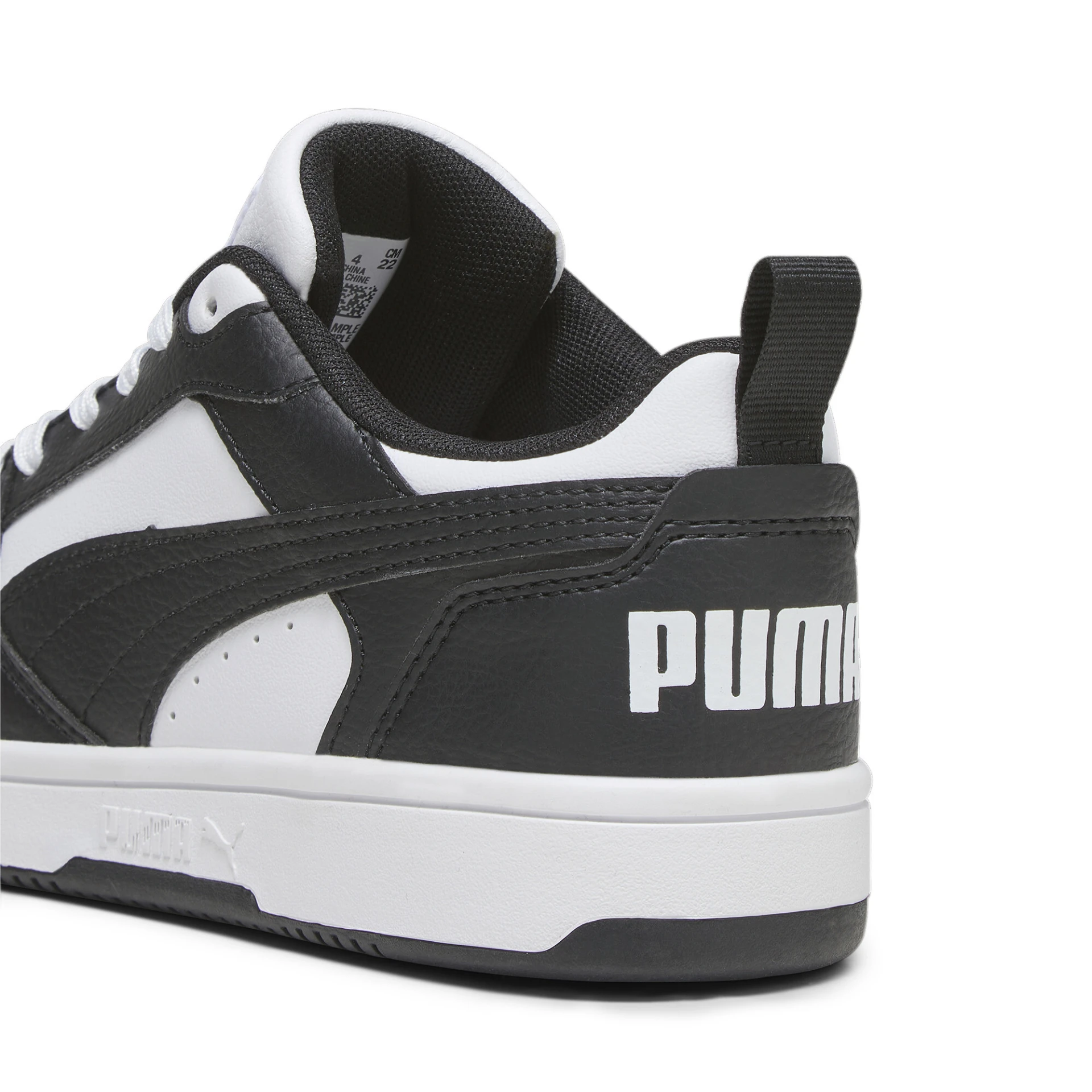 PUMA Puma_Rebound_V6_Lo_Jr 393833 001 PUMA WHITE-PUMA BLACK