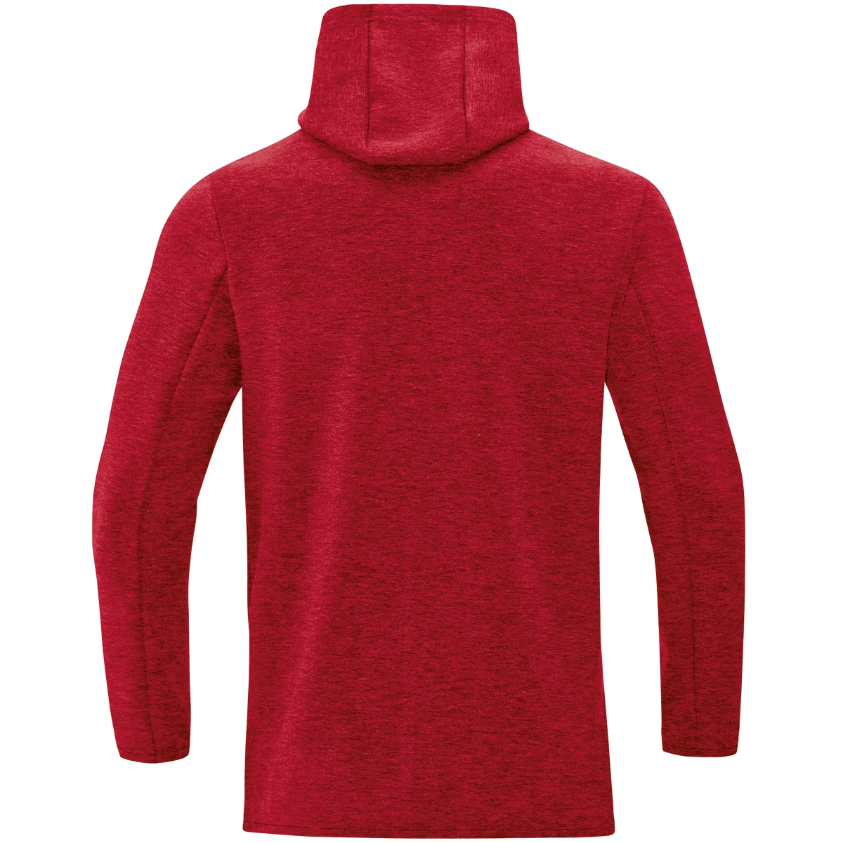 JAKO Herren_Kapuzensweat_Premium_Basics 6729 01 rot meliert