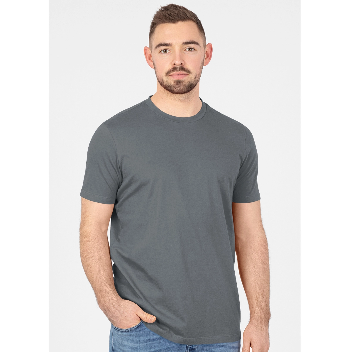 JAKO T_Shirt_Organic C6120 840 steingrau