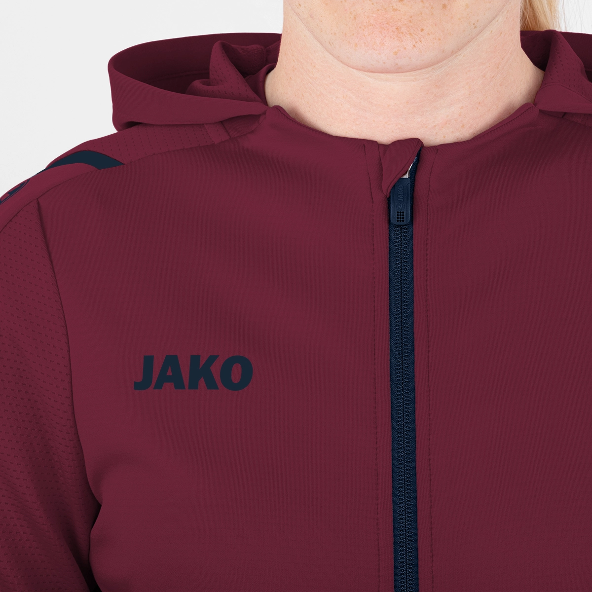 JAKO Kapuzenjacke_Challenge 6821D 132 maroon/marine