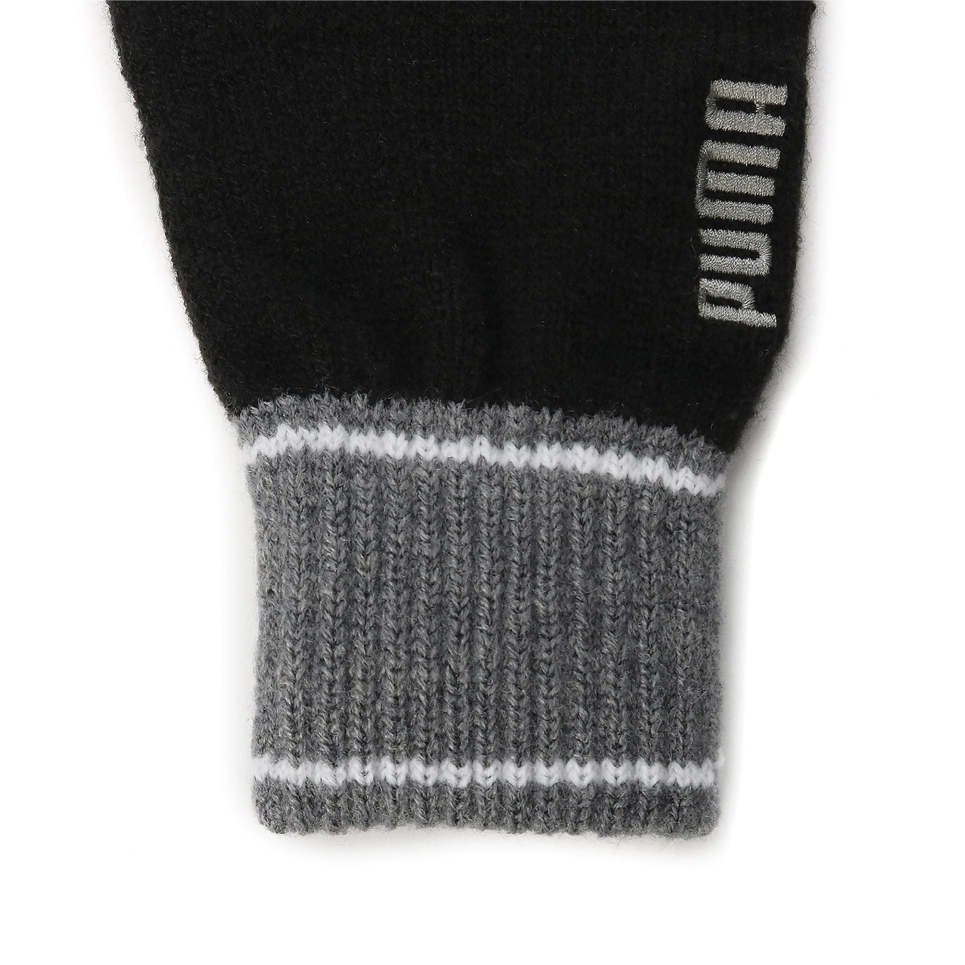 PUMA Herren_Handschuhe_Knit_Gloves 041772 001 PUMA BLACK-DARK GRAY HEATH