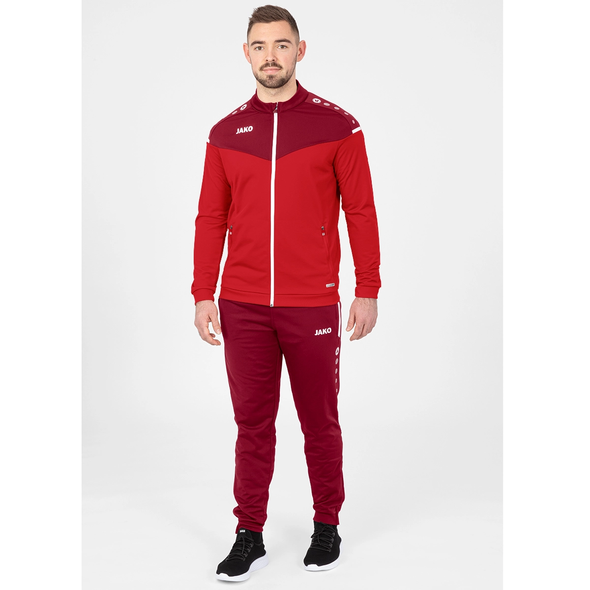 JAKO Herren_Polyesterjacke_Champ_20 9320 01 rot/weinrot