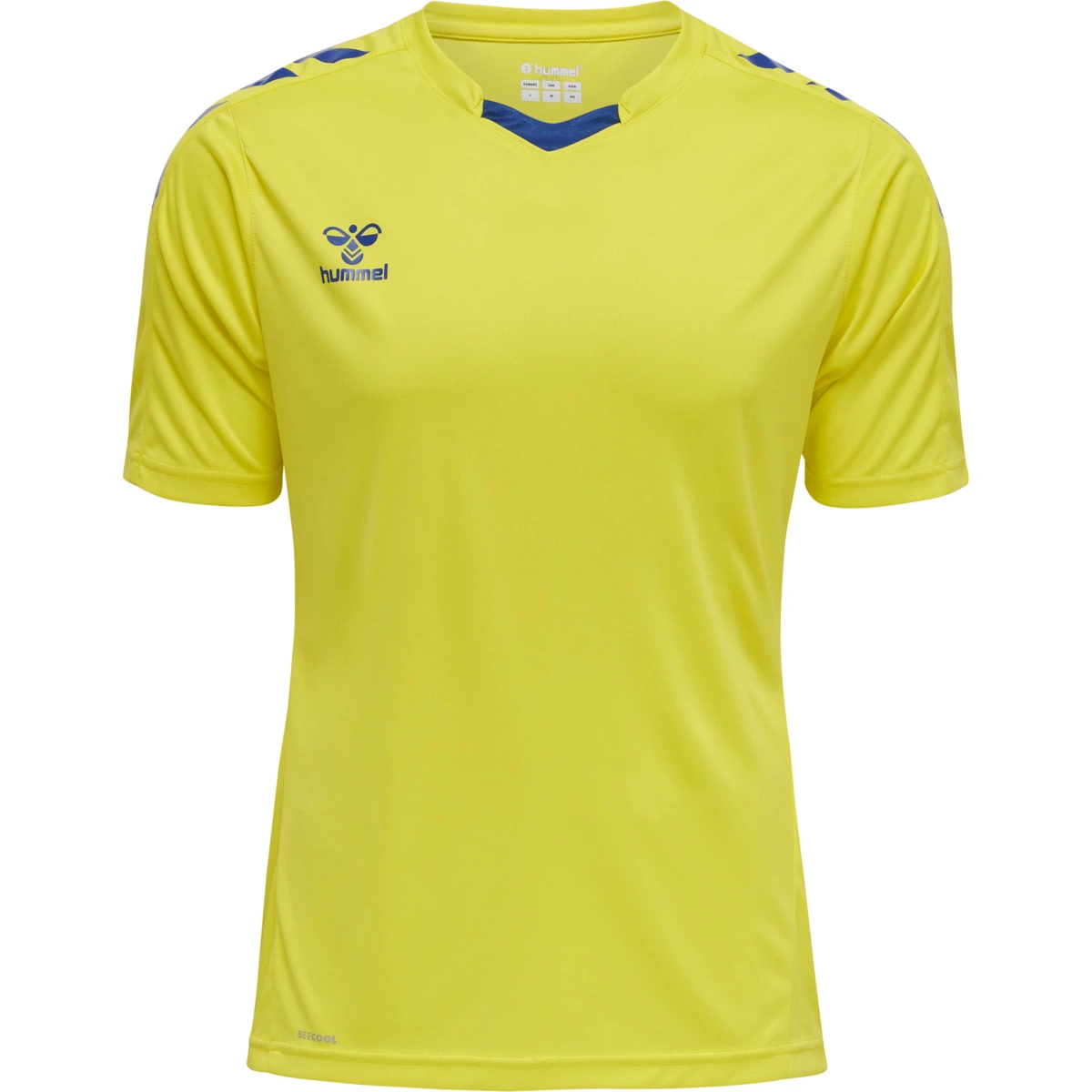 HUMMEL HUMMEL_Herren_Shirt_hmlCORE_XK_POLY_JERSEY_S_S 211455 5139 BLAZING YELLOW/TRUE BLUE