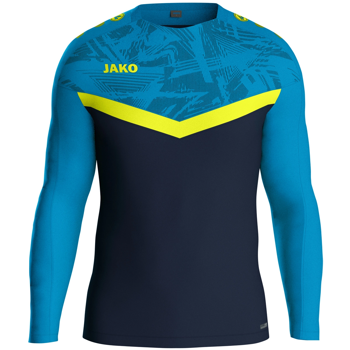 JAKO Sweat_Iconic 8824 914 marine/JAKO blau/neongelb