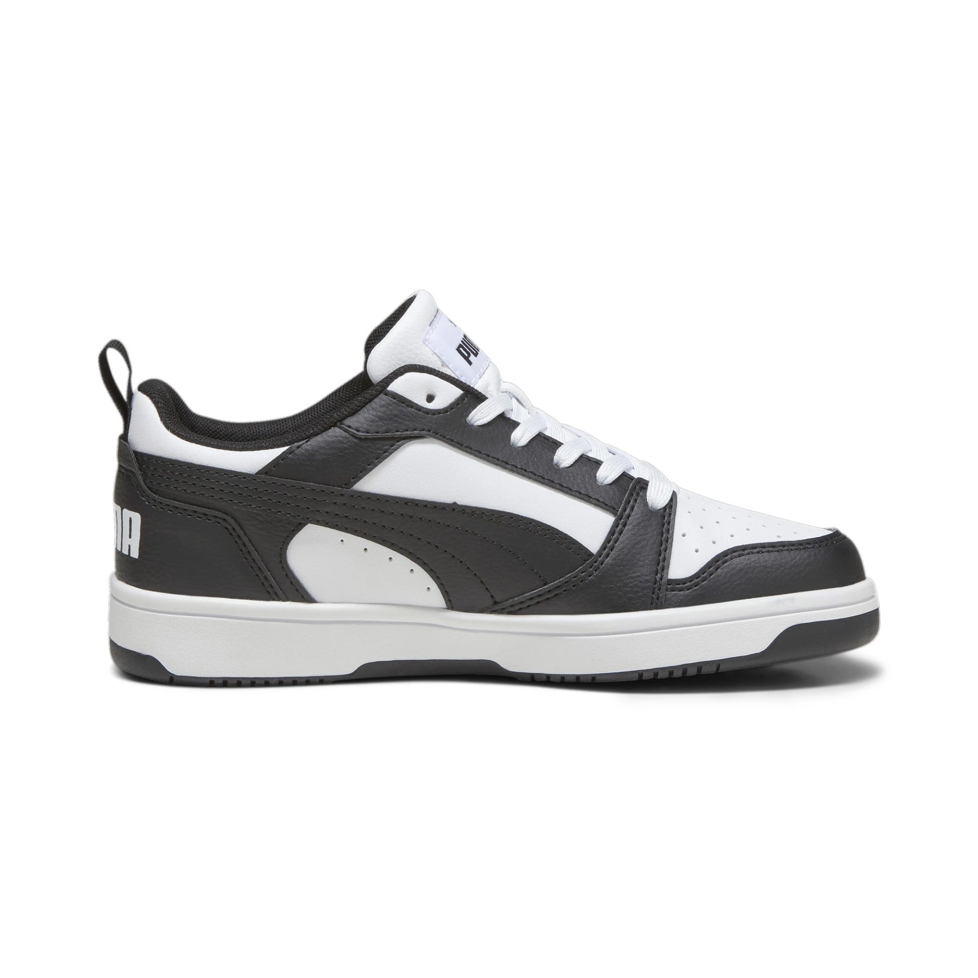 PUMA Puma_Rebound_V6_Lo_Jr 393833 001 PUMA WHITE-PUMA BLACK