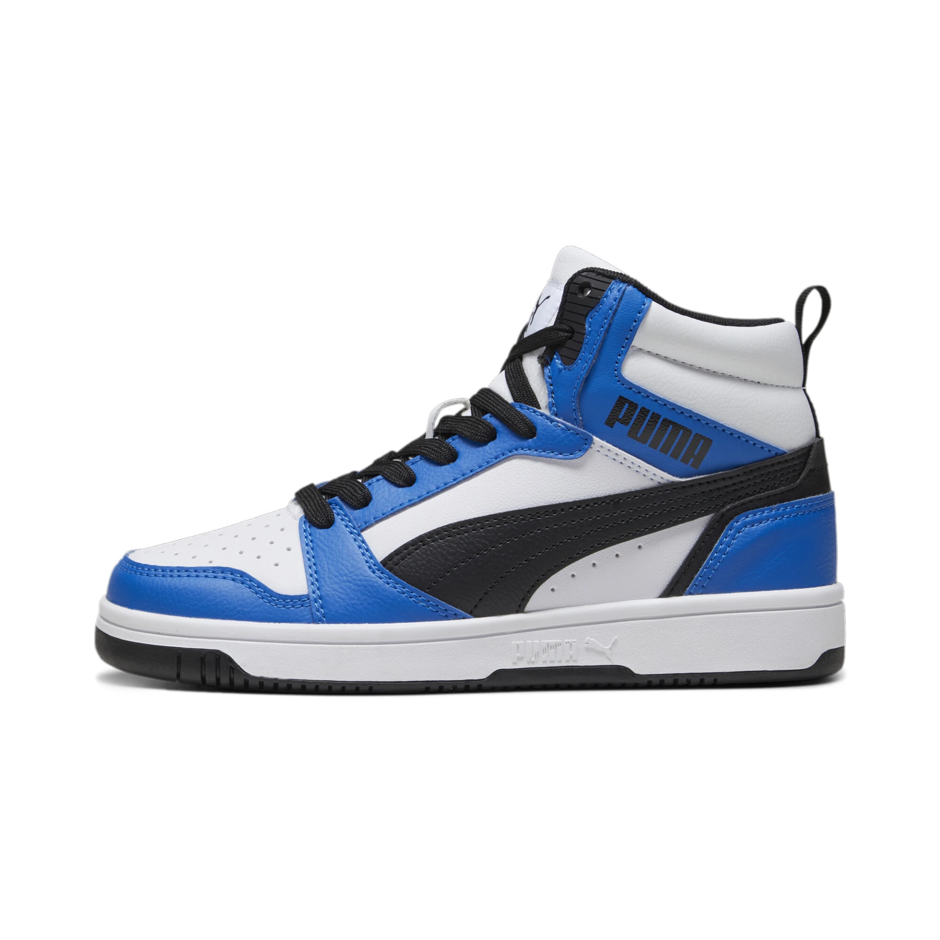 PUMA Puma_Rebound_V6_Mid_Jr 393831 006 PUMA WHITE-PUMA BLACK-RACI