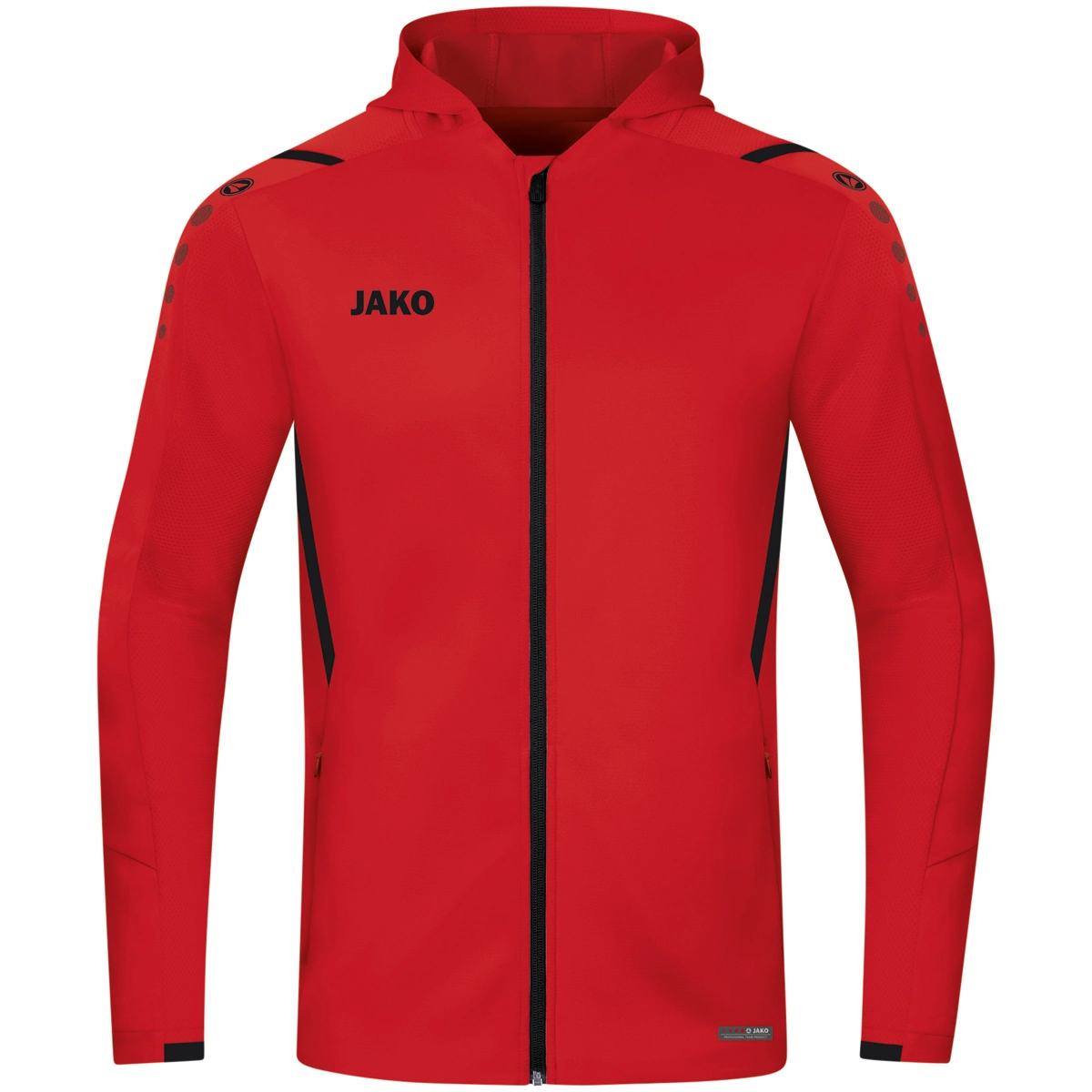 JAKO Kapuzenjacke_Challenge 6821 101 rot/schwarz