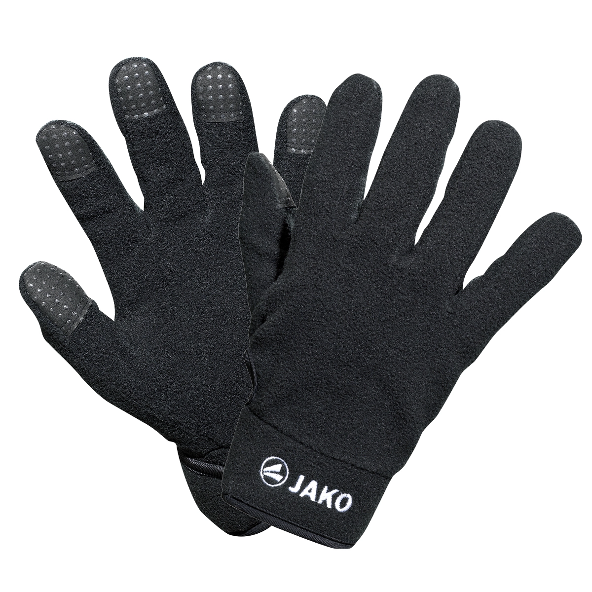 JAKO Unisex_Feldspielerhandschuhe_Fleece 1232K 08 schwarz