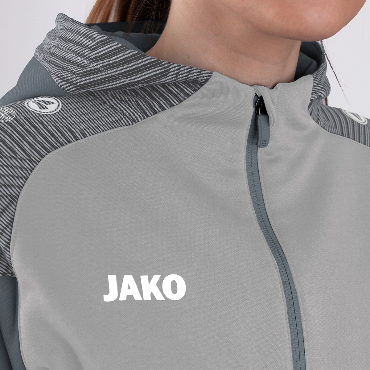 JAKO Kapuzenjacke_Performance 6822K 845 soft grey/steingrau