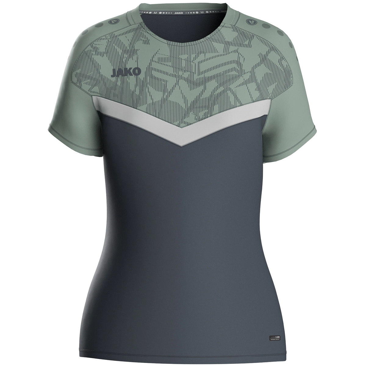 JAKO T_Shirt_Iconic 6124D 852 anthra light/mintgrün/soft