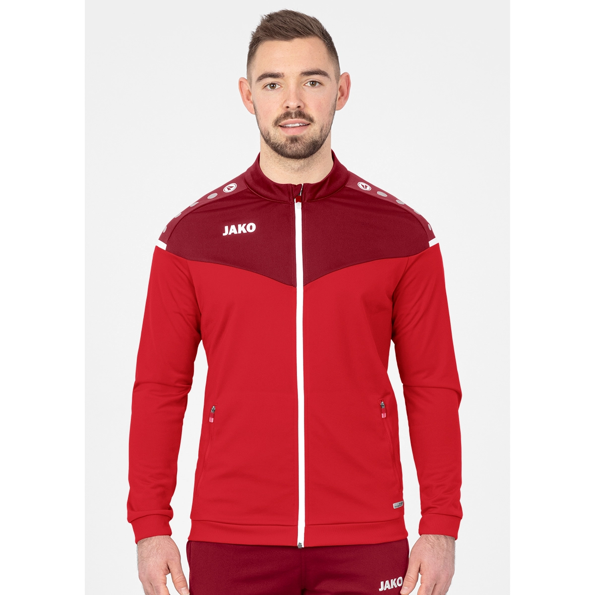 JAKO Herren_Polyesterjacke_Champ_20 9320 01 rot/weinrot