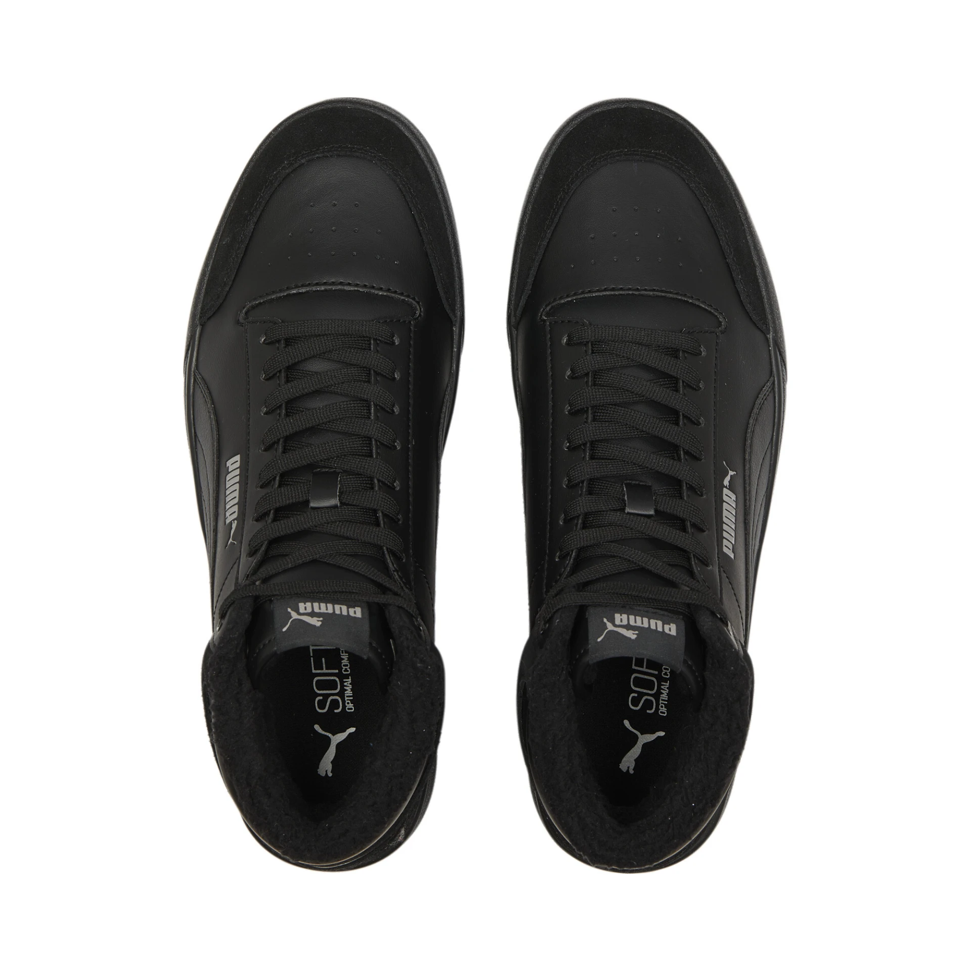 PUMA Puma_Shuffle_Mid_Fur 387609 001 PUMA BLACK-PUMA BLACK-STEE