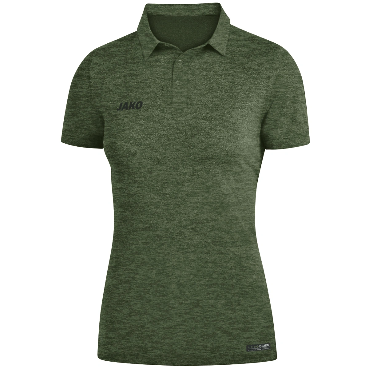 JAKO Herren_Polo_Premium_Basics 6329 28 khaki meliert