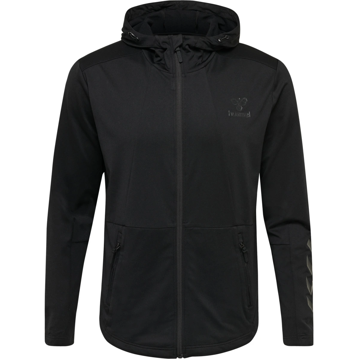 HUMMEL hmlASTON_ZIP_HOODIE 206488 2001 BLACK