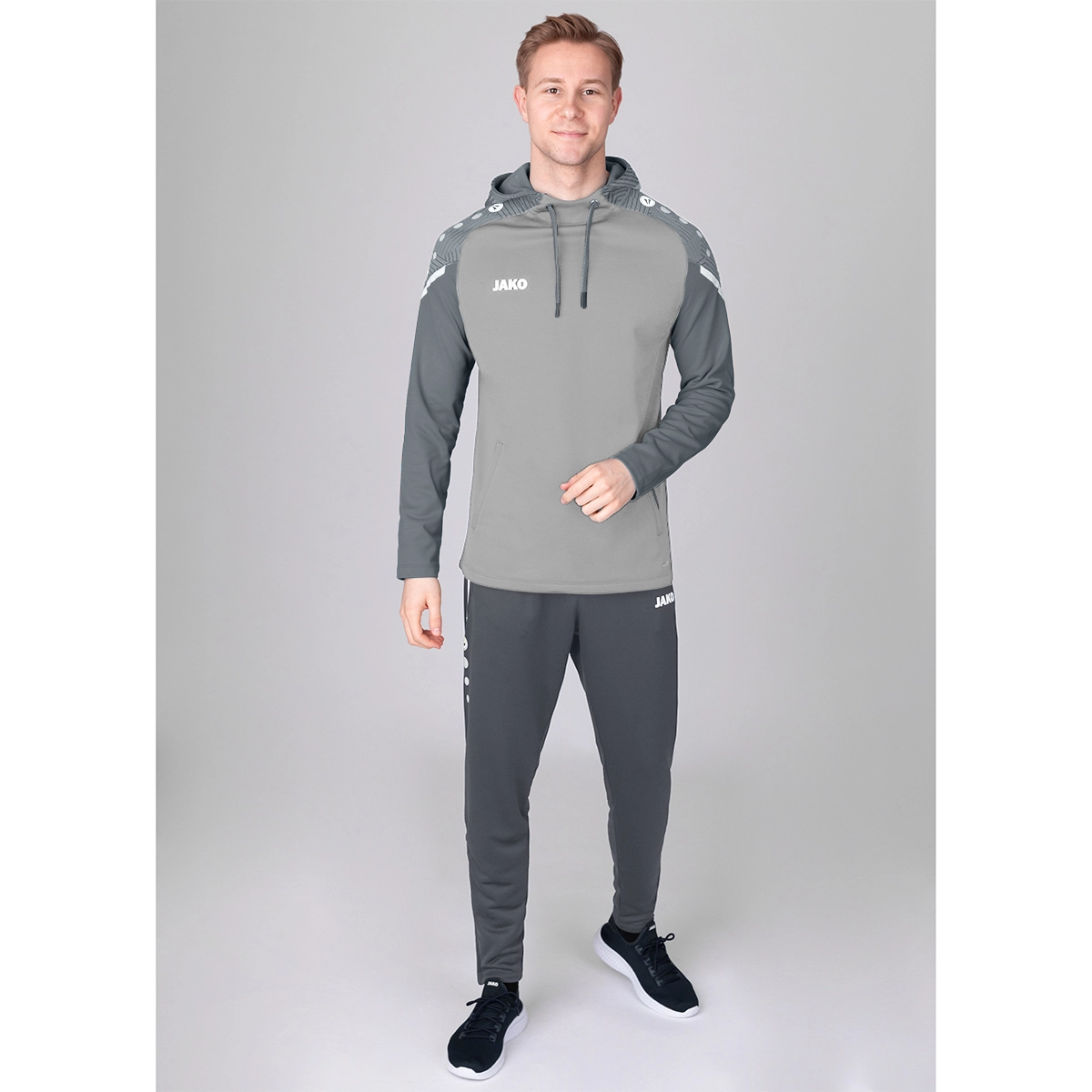 JAKO Kapuzensweat_Performance 6722 845 soft grey/steingrau