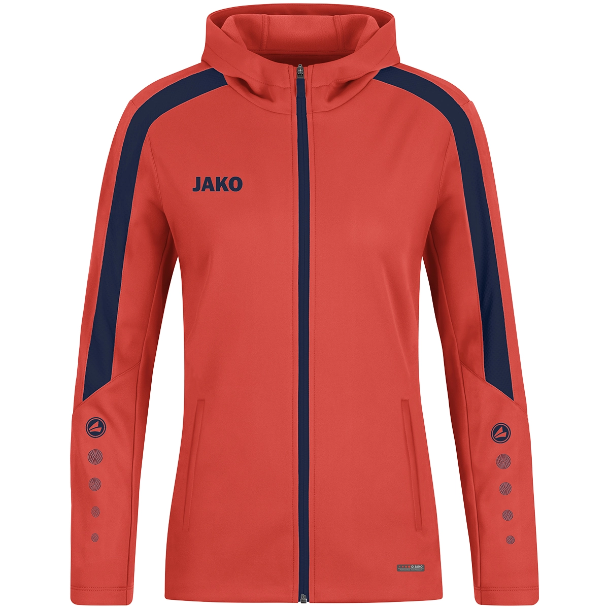 JAKO Kapuzenjacke_Power 6823D 375 flame/marine