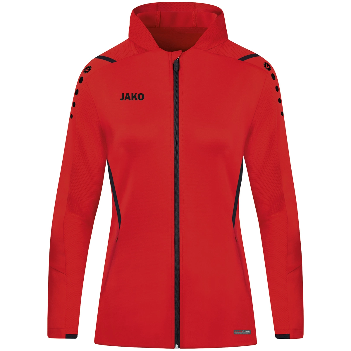 JAKO Kapuzenjacke_Challenge 6821 101 rot/schwarz