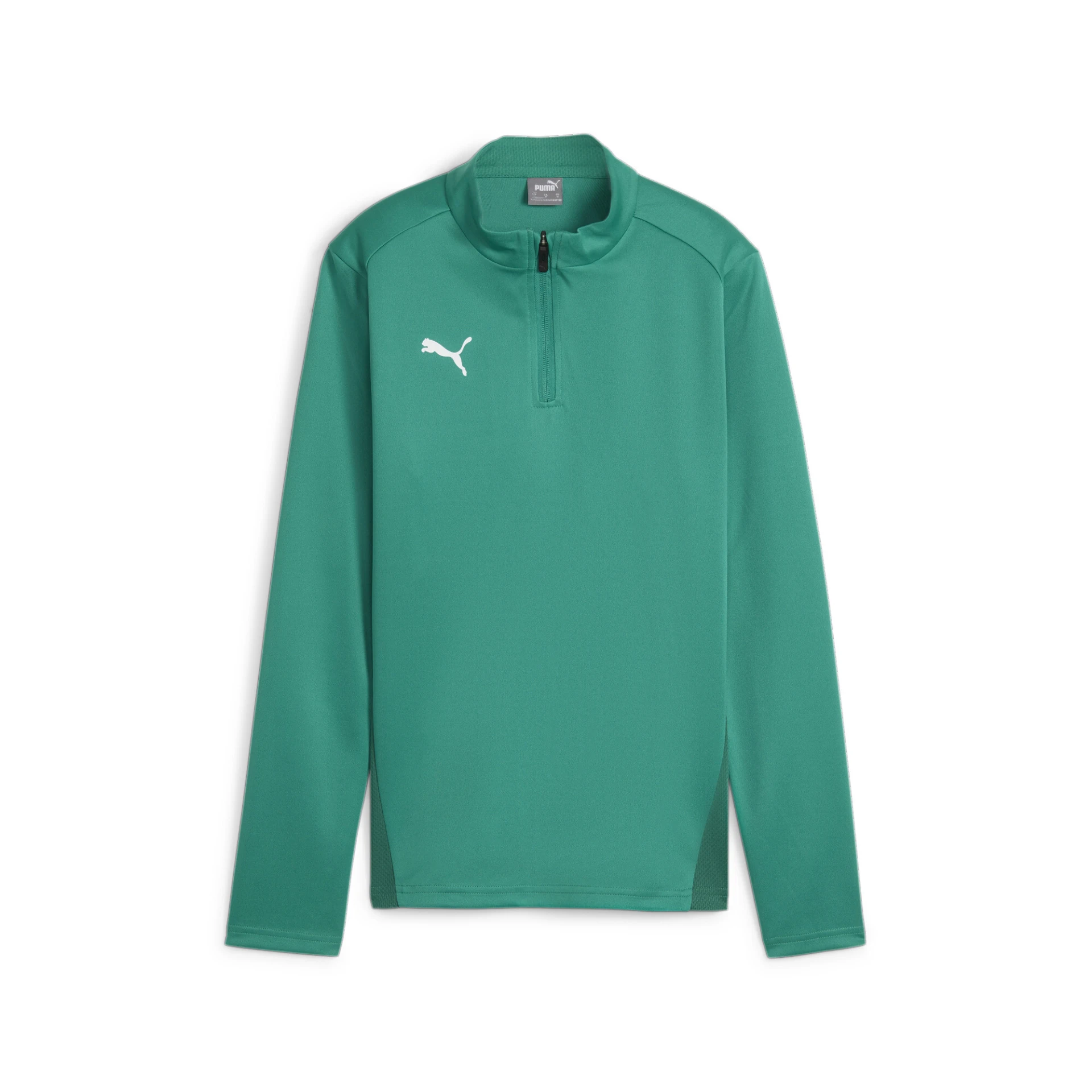 PUMA teamGOAL_Training_1_4_Zip_Top_Wmn 658631 005 Sport Green-PUMA White-Pow