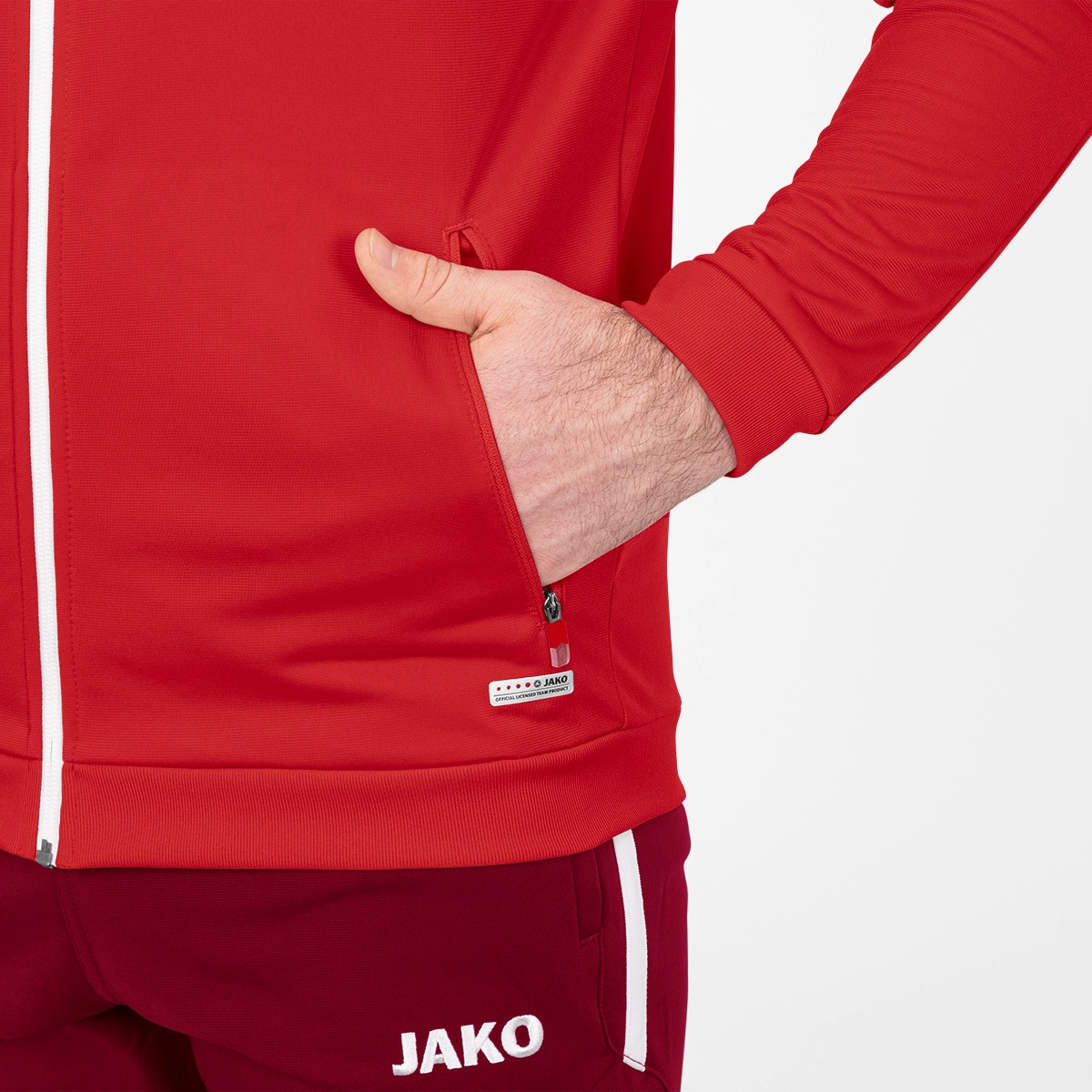 JAKO Herren_Polyesterjacke_Champ_20 9320 01 rot/weinrot