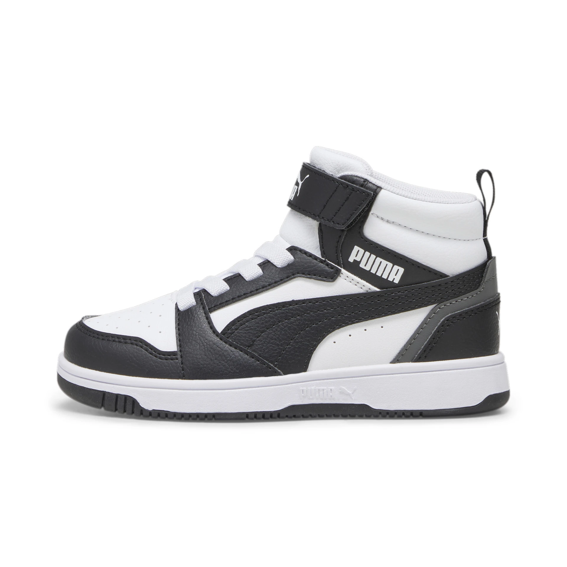 PUMA Puma_Rebound_V6_Mid_AC_plus_PS 393832 001 PUMA White-PUMA Black-Shad