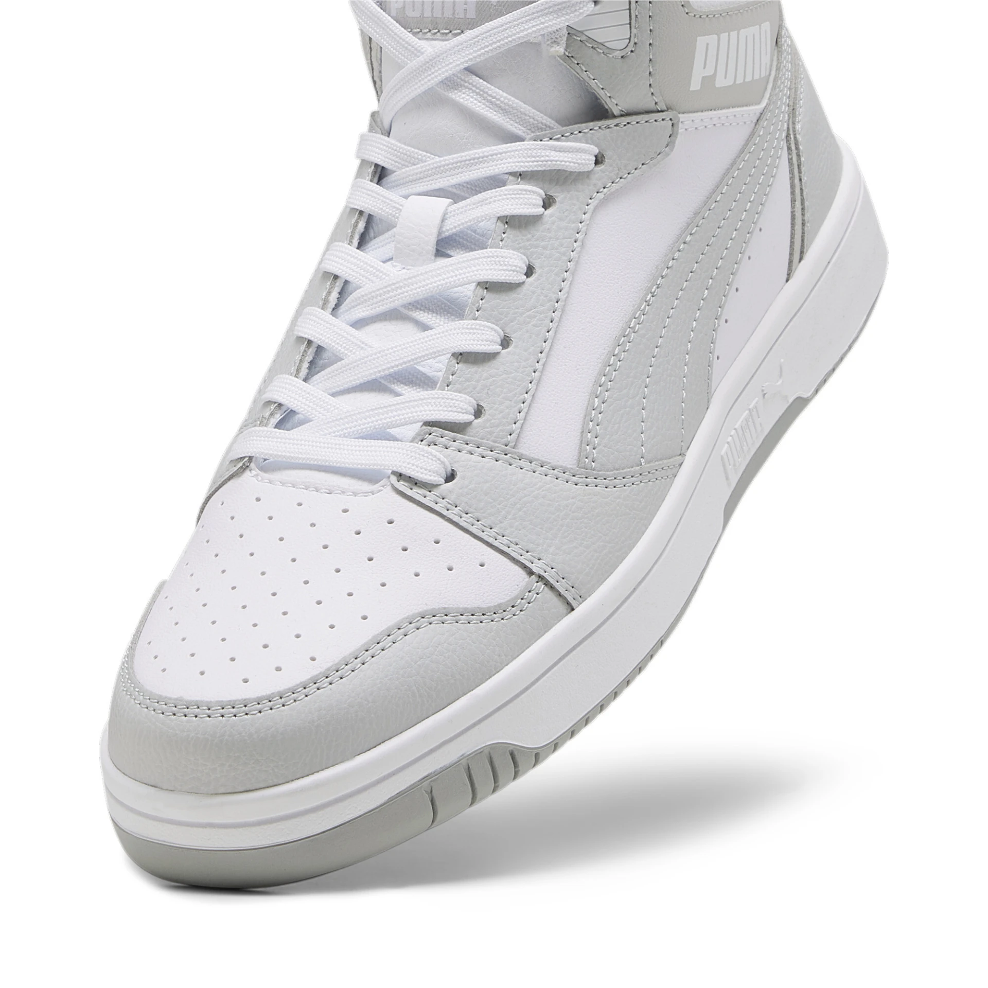 PUMA Rebound_v6 392326 005 PUMA WHITE-ASH GRAY