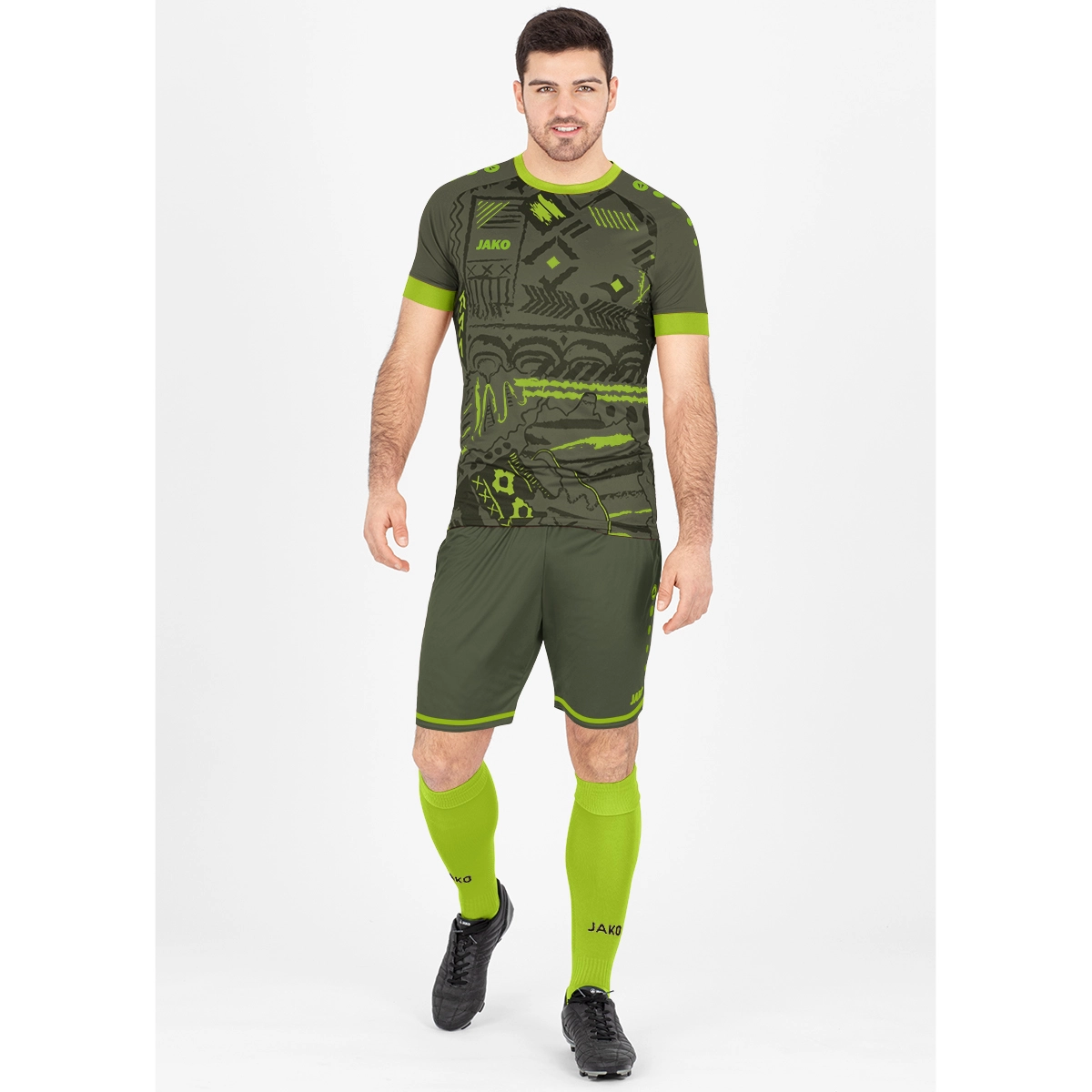 JAKO Trikot_Tropicana 4211K 231 khaki/neongrün