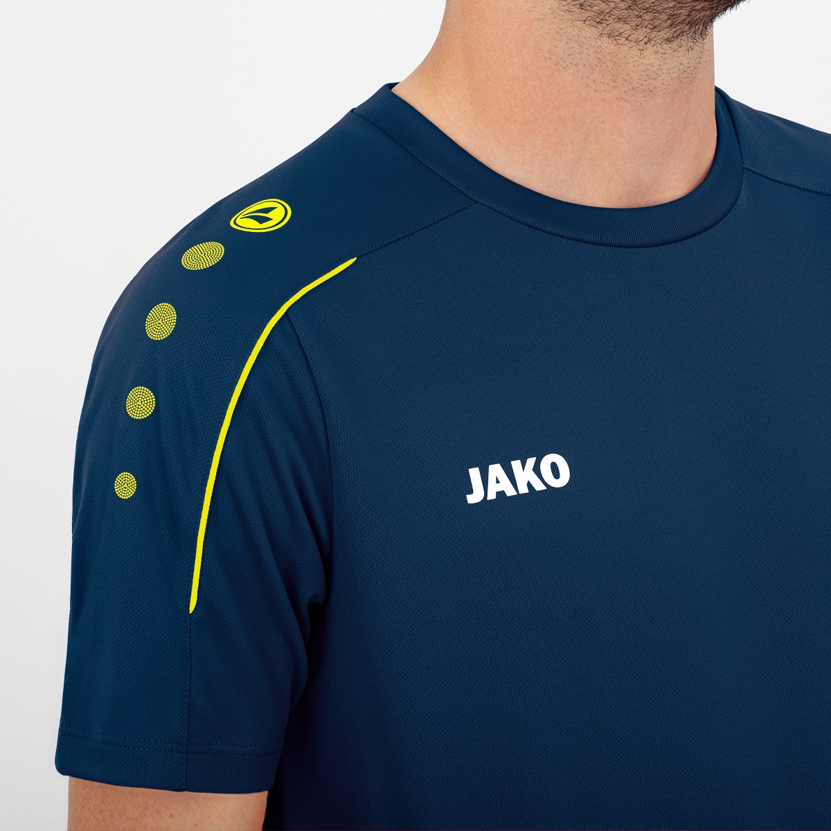 JAKO Herren_T_Shirt_Classico 6150 42 nightblue/citro