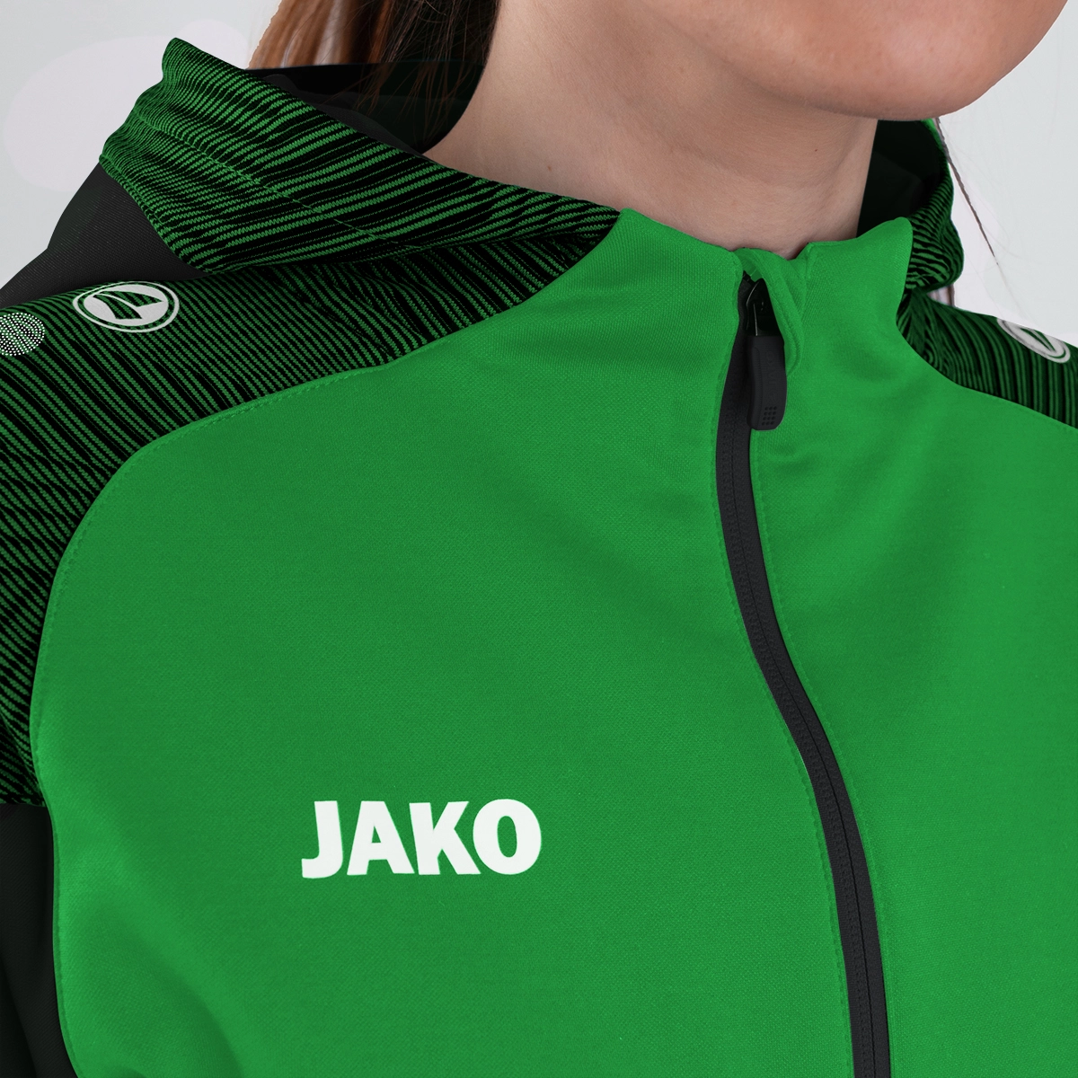 JAKO Kapuzenjacke_Performance 6822 221 soft green/schwarz