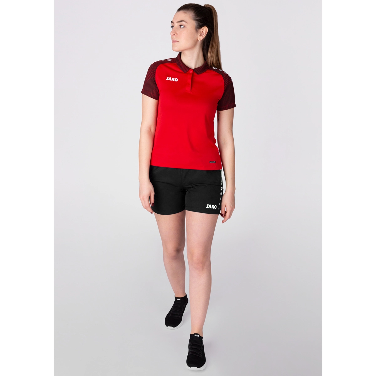 JAKO Polo_Performance 6322 101 rot/schwarz