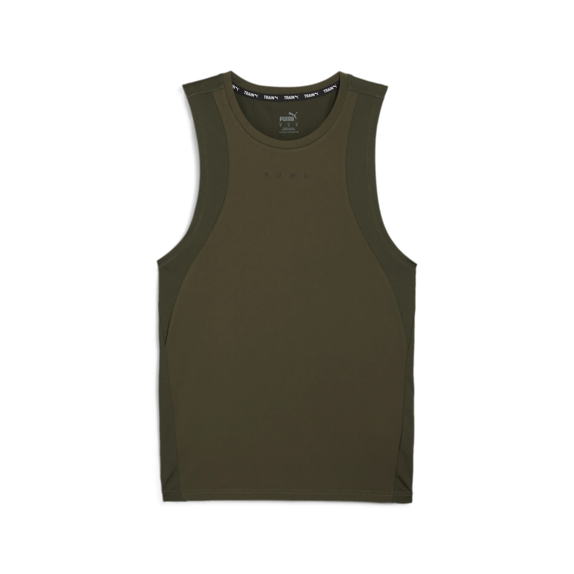 PUMA ENERGY_CLOUDSPUN_MESH_TANK 525712 080 Dark Olive