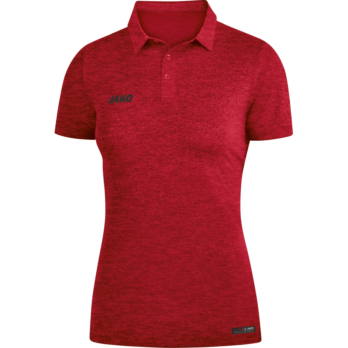 JAKO Herren_Polo_Premium_Basics 6329 01 rot meliert