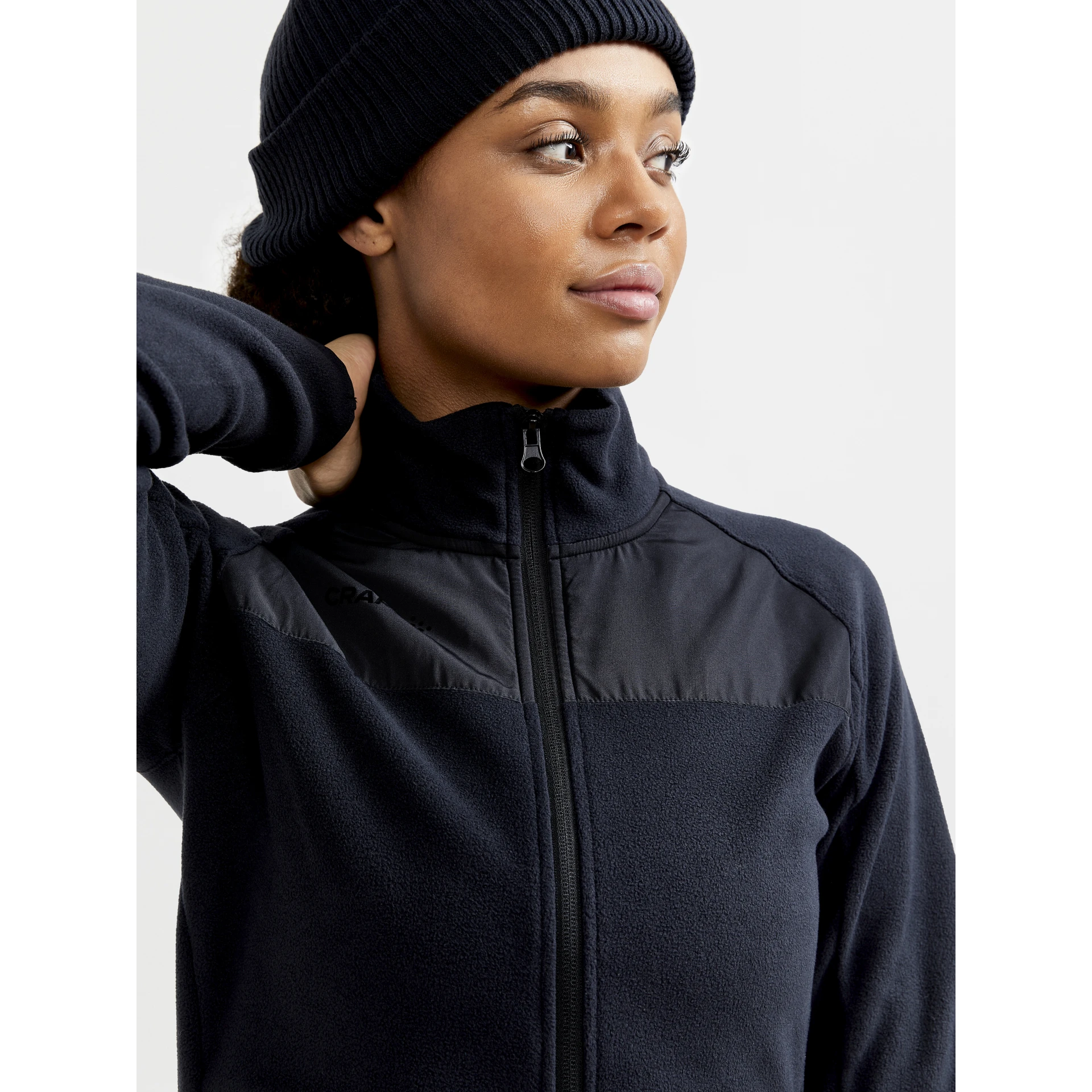 CRAFT ADV_Explore_Fleece_Midlayer_W 1910397 999985 BLACK-GRANITE