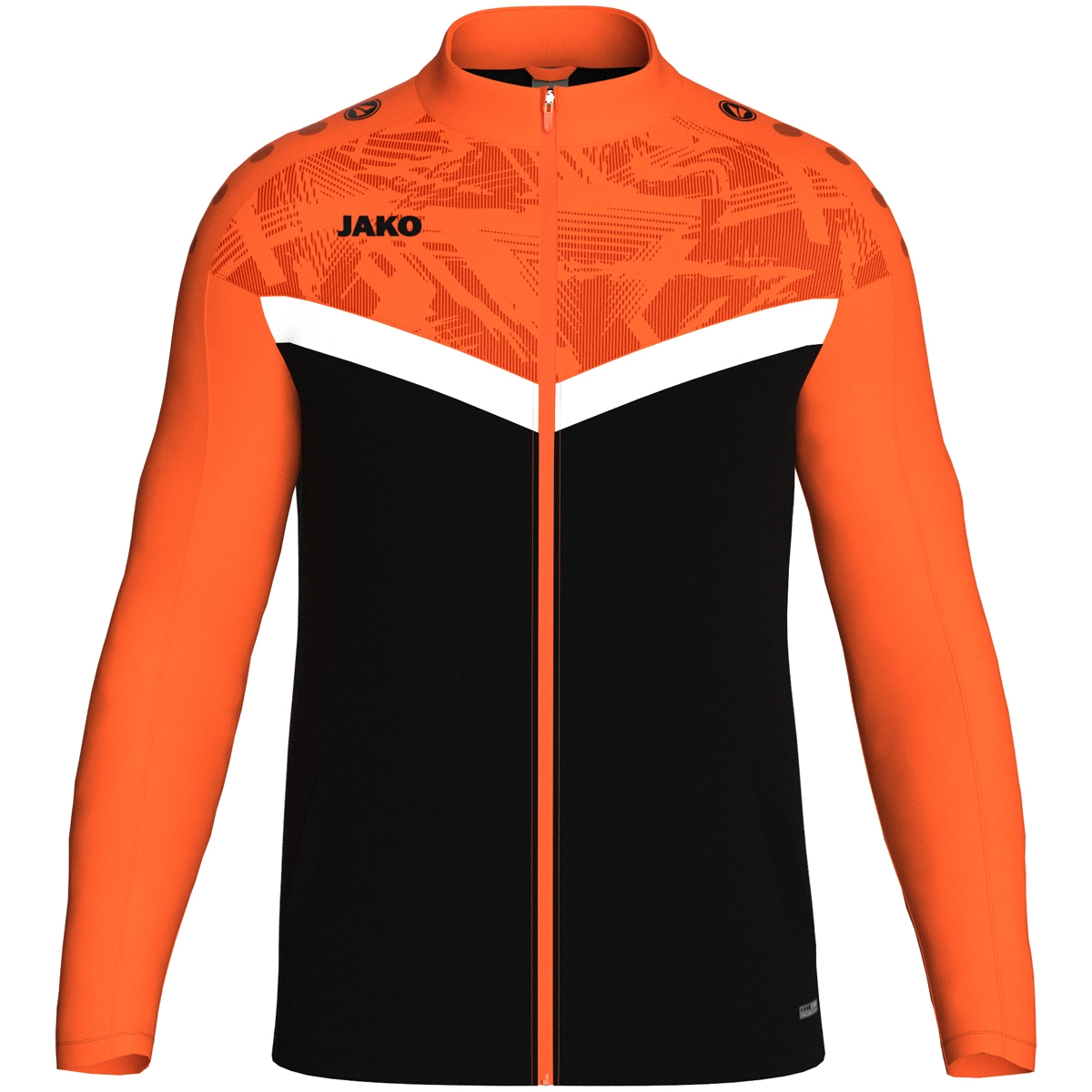 JAKO Polyesterjacke_Iconic 9324 807 schwarz/neonorange