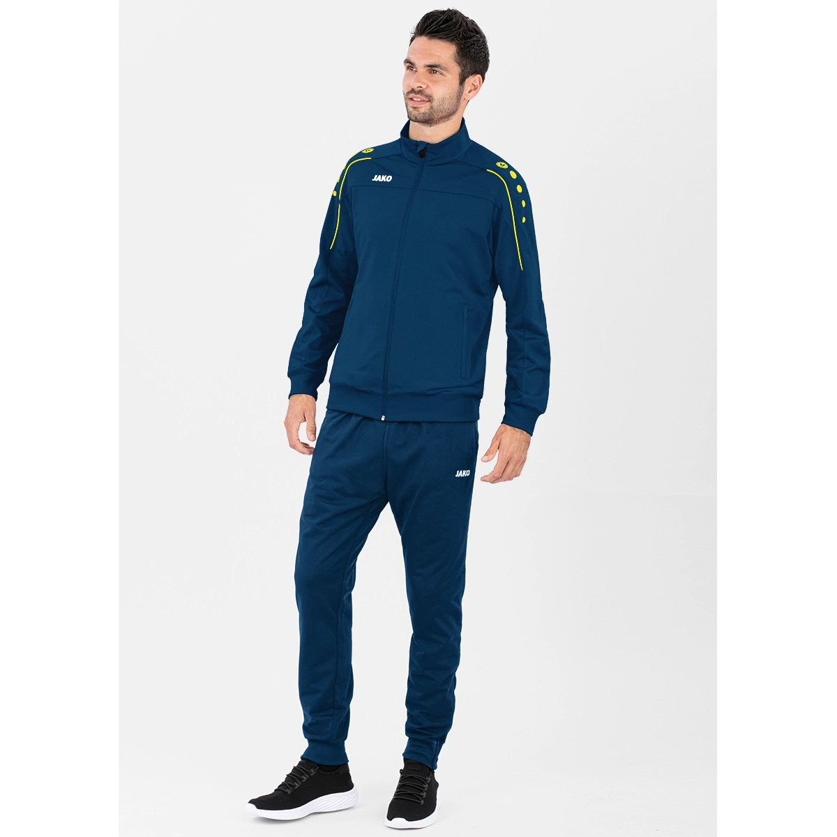 JAKO Herren_Polyesterjacke_Classico 9350 42 nightblue/citro