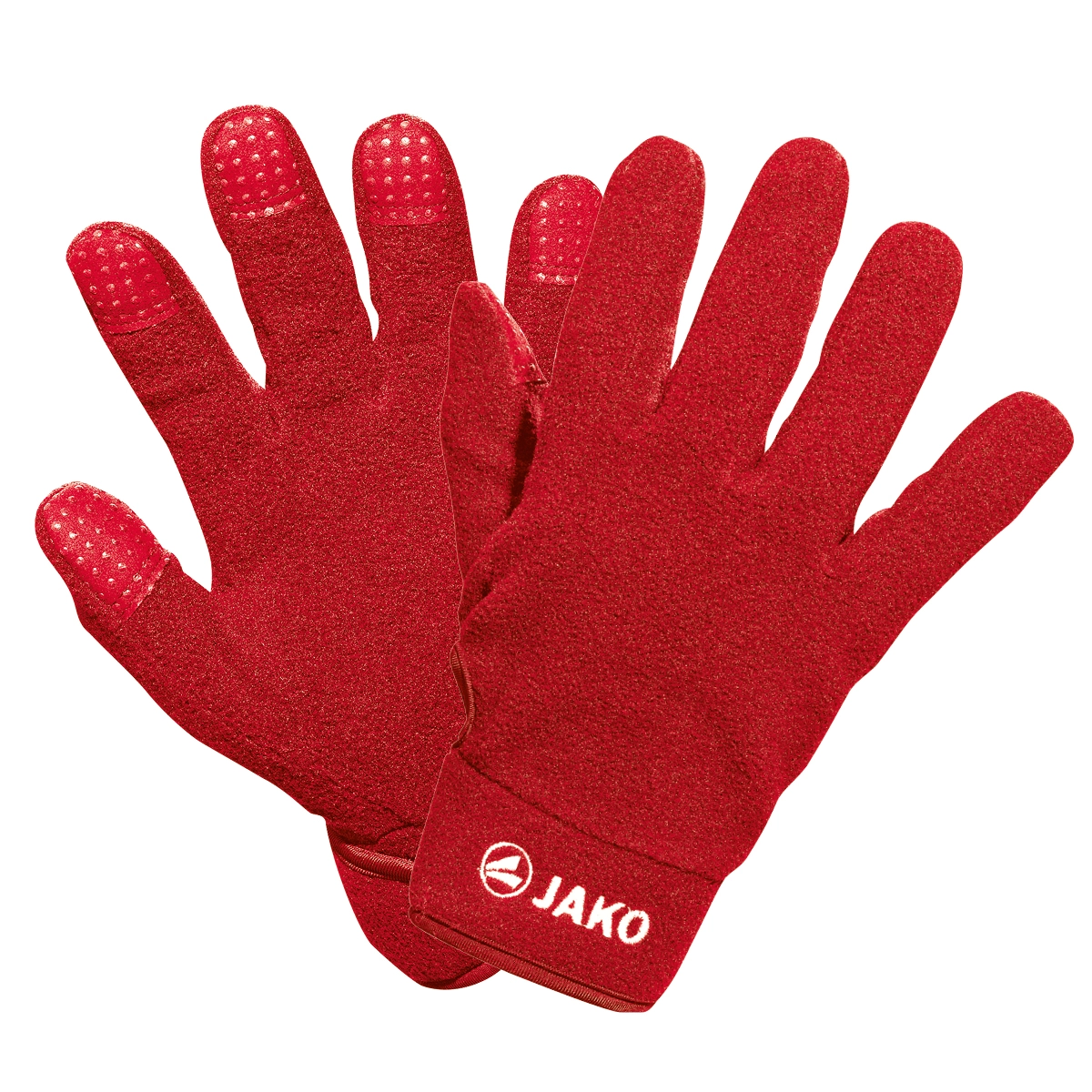 JAKO Unisex_Feldspielerhandschuhe_Fleece 1232K 01 rot