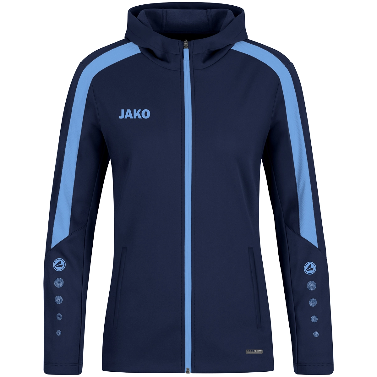 JAKO Kapuzenjacke_Power 6823D 910 marine/skyblue