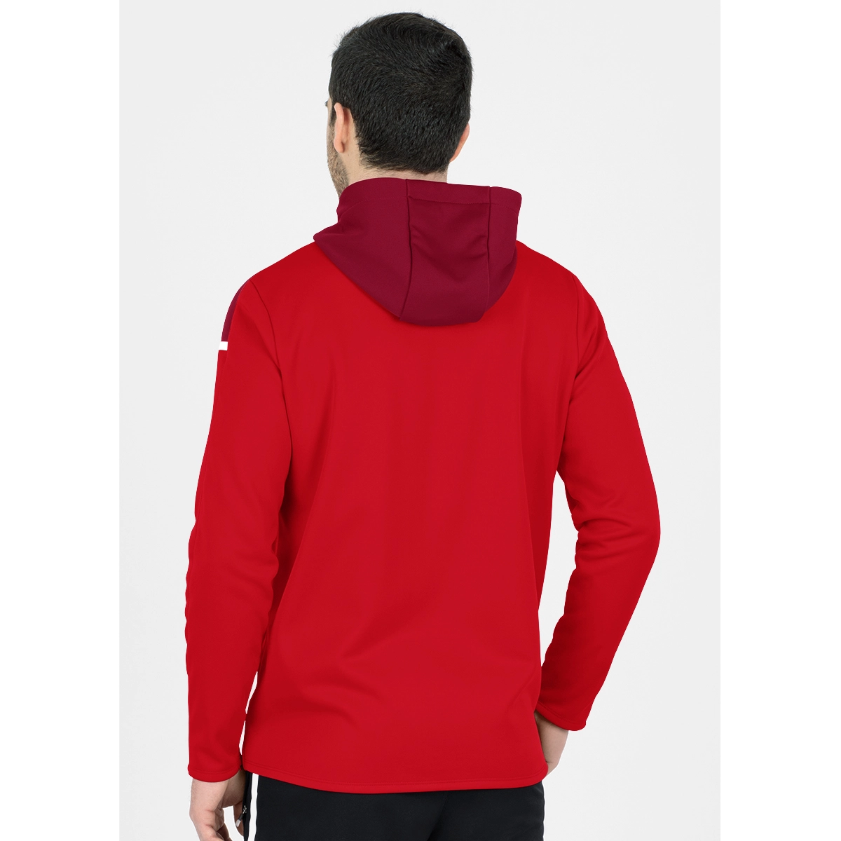 JAKO Kapuzenjacke_Champ_20 6820D 01 rot/weinrot