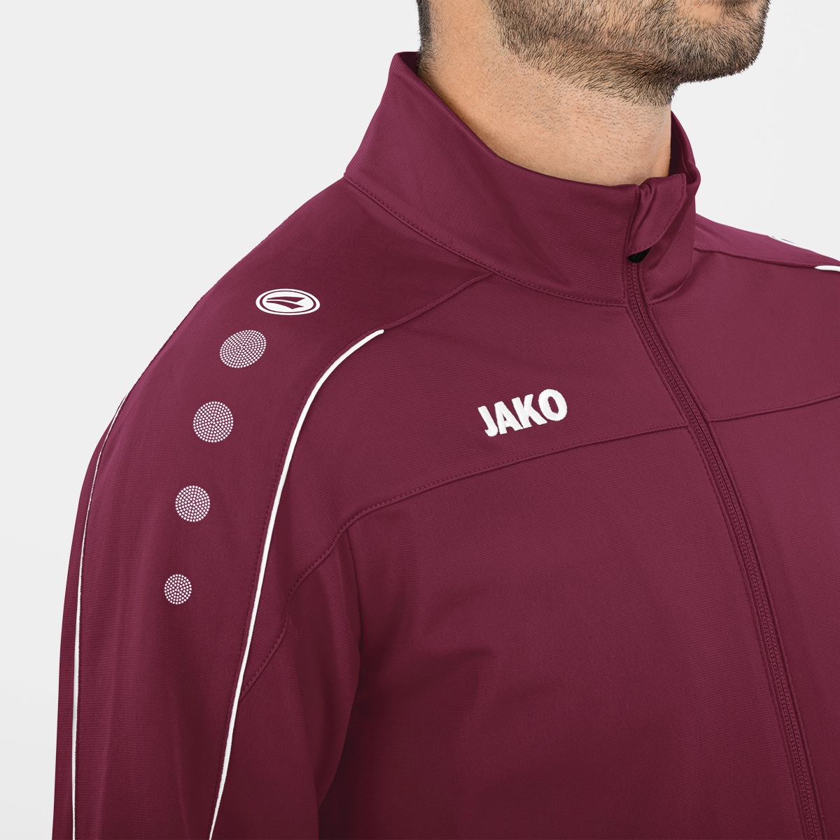 JAKO Herren_Polyesterjacke_Classico 9350 14 maroon