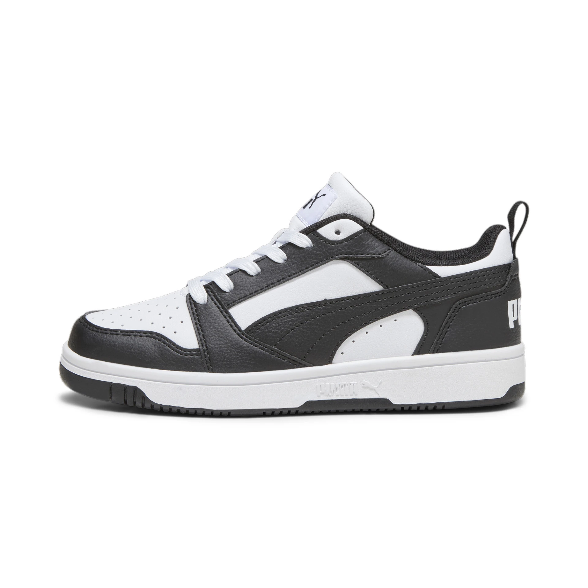 PUMA Puma_Rebound_V6_Lo_Jr 393833 001 PUMA WHITE-PUMA BLACK