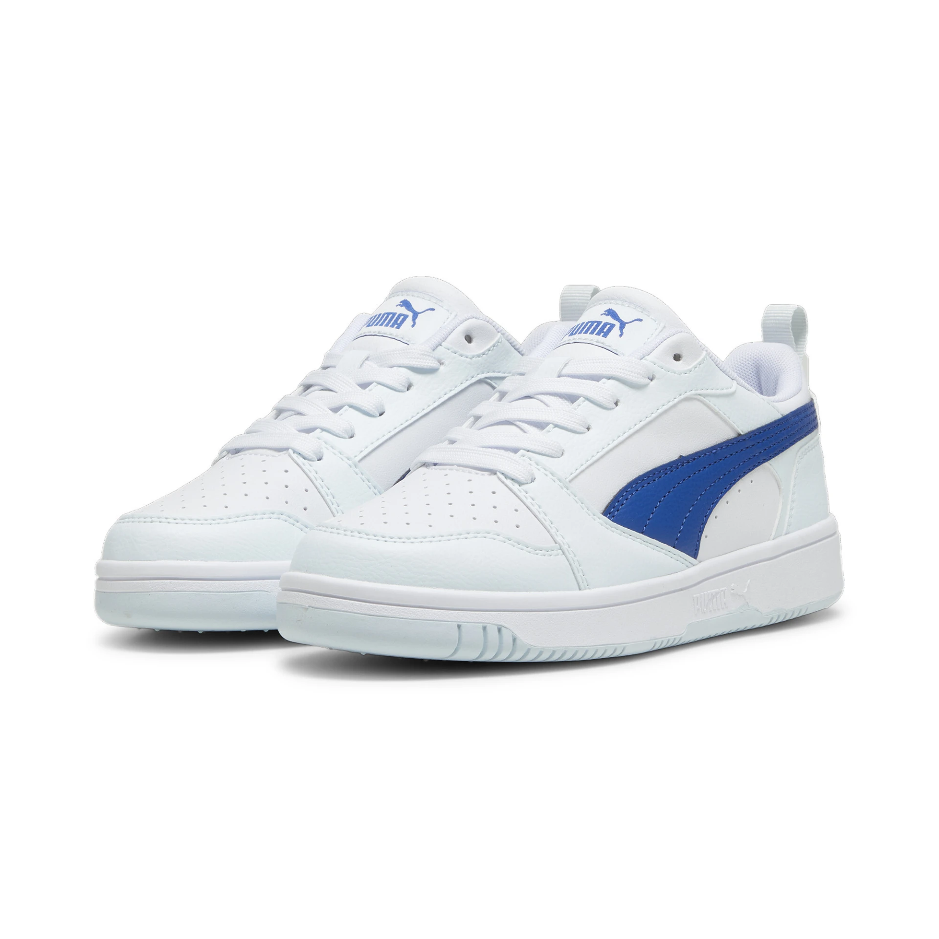 PUMA Puma_Rebound_V6_Lo_Jr 393833 010 PUMA WHITE-COBALT GLAZE-DE