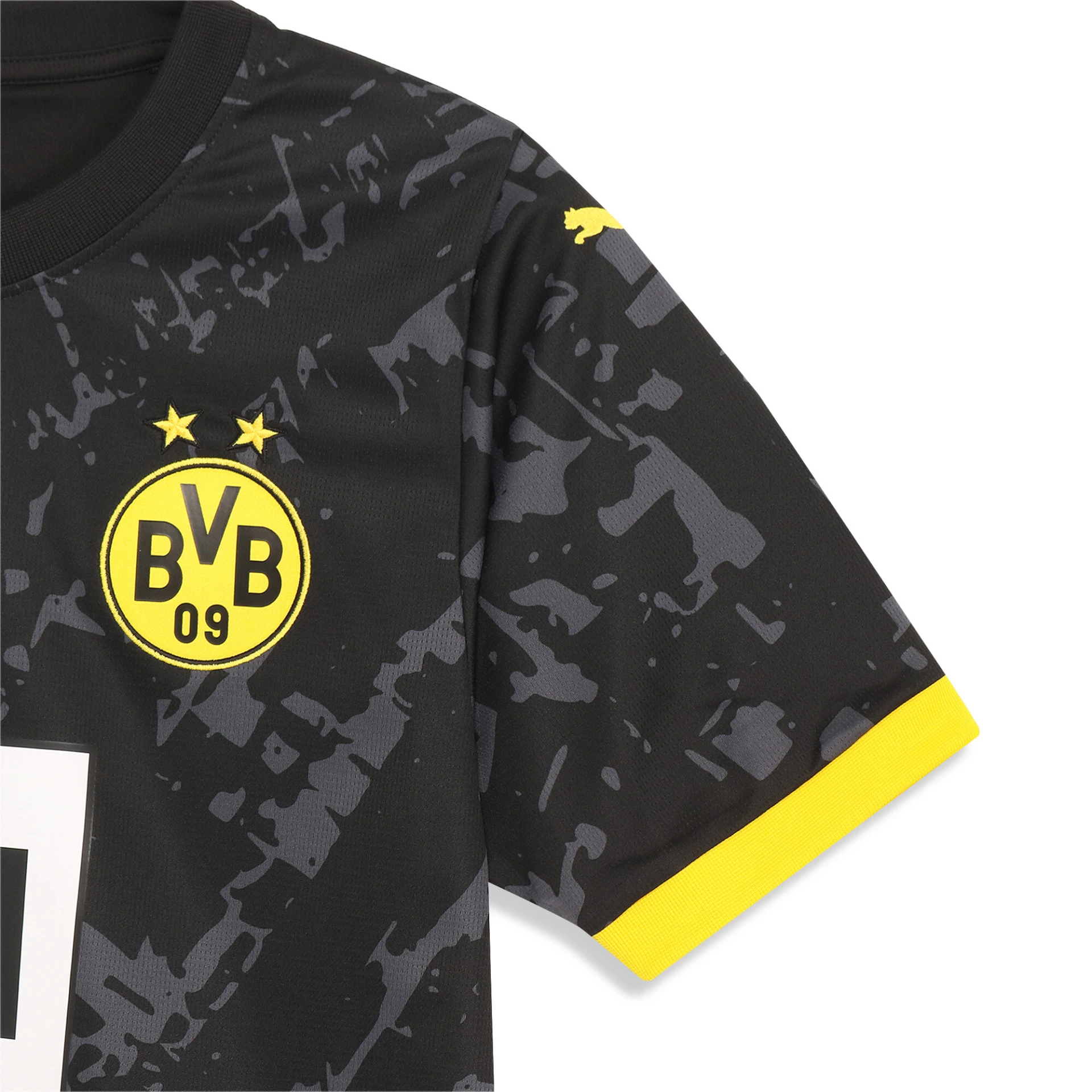 PUMA BVB_Away_Jersey_Replica 770612 002 PUMA BLACK-CYBER YELLOW