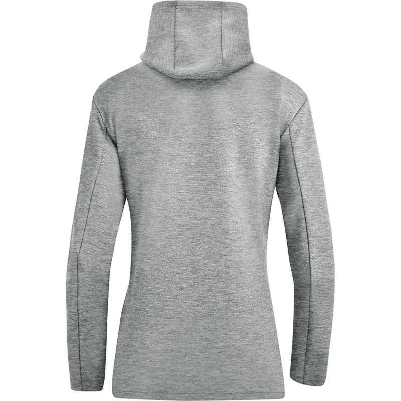 JAKO Damen_Kapuzensweat_Premium_Basics 6729D 40 hellgrau meliert